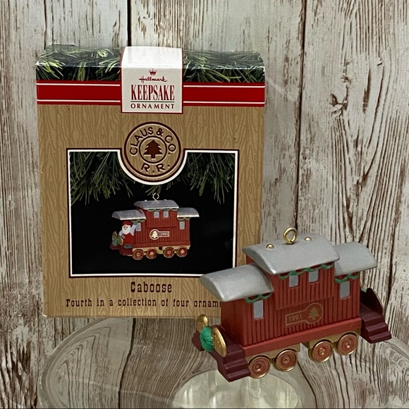 Lot 4 Vintage 1991 Hallmark Claus & Co RR Railroad Train Ornament - Picture 4 of 9